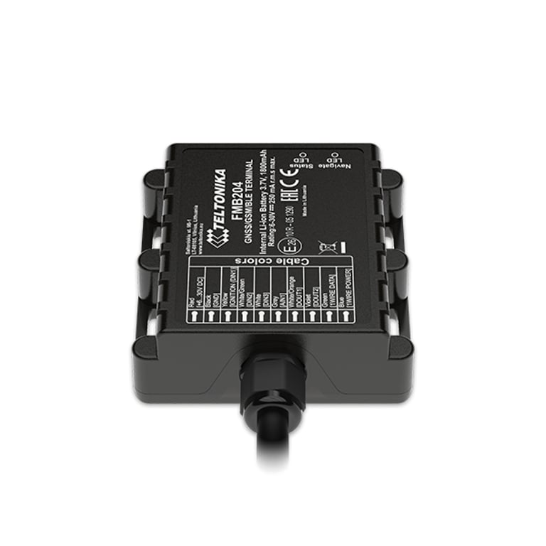 Teltonika FMB204 lokalizator GPS Samochód Czarny