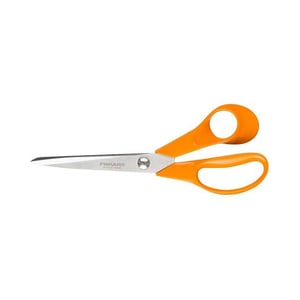 Fiskars 1005148 School and Stationery Scissors, Universal, Straight Cut, Orange