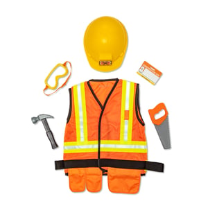 Melissa & Doug MPP RLP CnstrctnWorkerRlplyCstmSt GML Maskeraddräkt för barn, unisex, uniform, 680 g