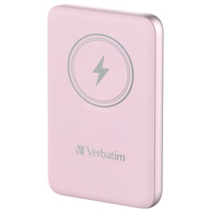 Verbatim Charge 'n' Go Lithium-Polymer (LiPo) 10,000 mAh Wireless Charging Pink