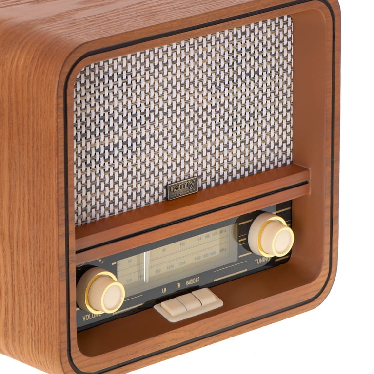 Camry Premium CR 1188 radio Osobisty Analogowy Czarny, Biały, Drewno