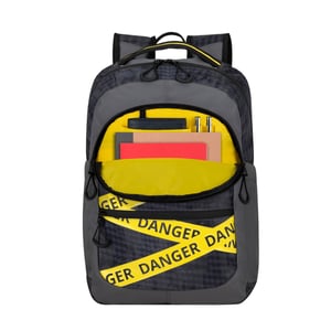 Rivacase Erebus 39,6 cm (15.6") Plecak Kamuflaż, Szary, Żółty