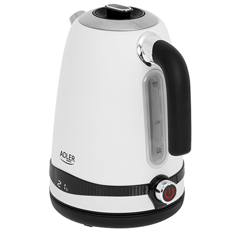 Adler AD 1295w czajnik elektryczny 1,7 l 2200 W Czarny, Biały