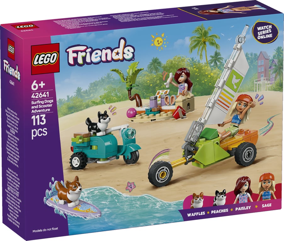 LEGO Friends Przygoda z surfującymi psami i skuterem