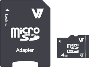 V7 VAMSDH4GCL4R-2E 4-GB-Flash-Speicher MicroSDHC Klasse 4