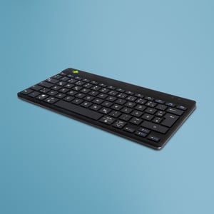 R-Go Tools Ergonomische R-Go Compact Break-Tastatur, Bluetooth, mit Software für Pausen, QWERTZ (DE), schwarz