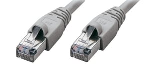 Tecline 71401 kabel sieciowy Szary 1 m Cat6a S/FTP (S-STP)