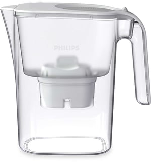 Philips AWP2936WH/10 Wasserfilter 3-Liter-Wasserfilterkanne, transparent, weiß