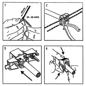 ROLINE Keystone-Stecker, Cat. 6a, RJ-45, ungeschirmt, werkzeuglos, SLIM, schwarz