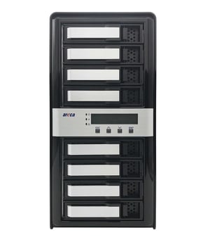 Areca ARC-8050T3U-8 serwer danych Tower ROC 2 GB DDR3 Czarny