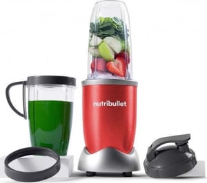 NutriBullet NB907R 0,9 l Mixer med kokfunktion 900 W Röd, Silver