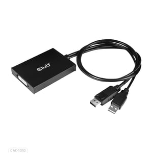 CLUB3D cac-1010 DisplayPort/USB DVI-I Dual-Link Schwarz, Weiß