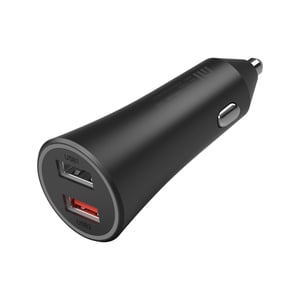 Xiaomi Mi 37W Dual-Port Car Charger Uniwersalne Czarny Zapalniczka Automatyczna