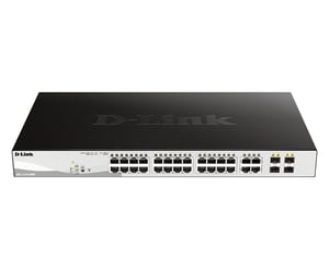 D-Link DGS-1210-28P przełącznik sieciowy Zarządzany L2 Gigabit Ethernet (10/100/1000) Obsługa PoE 1U Czarny
