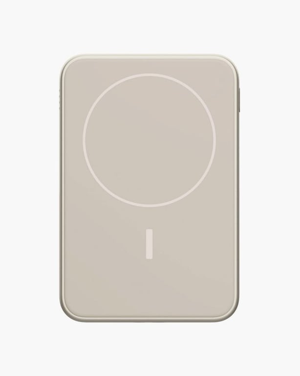 фото Зовнішній акумулятор (павербанк) Fresh n Rebel Magnet Wireless 5000 20W Sand (228296)