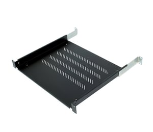 Triton 19"-Einlegeboden 1U 550 mm 80 kg Kunststoff schwarz