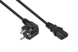 Kabelmeister SK0130-S018 kabel zasilające Czarny 1,8 m Wtyczka zasilająca typu E+F IEC C13