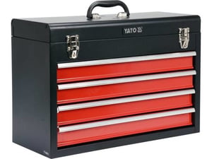 Yato YT-08874 verktygslåda Verktygskasse Rostfritt stål Svart, Röd