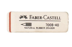 Faber-Castell 180840 radergummi, vit