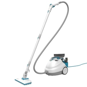 Black & Decker BHSMP2314-QS Dampfreiniger Zylindrischer Dampfreiniger 1,2 l 2300 W Blau, Weiß