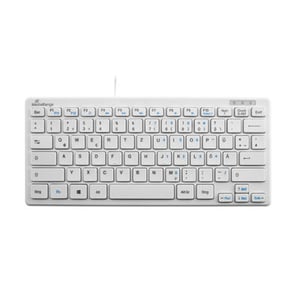 MediaRange MROS113 kontors tangentbord USB QWERTZ tyska vitt