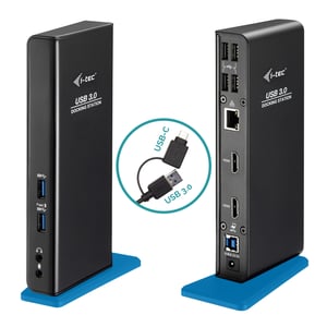 i-tec U3DUALHDMIDOCK Wired USB 3.2 Gen 1 (3.1 Gen 1) Type-A Docking Station, Black