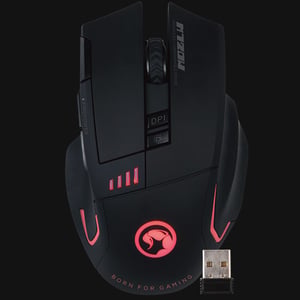 Marvo M720W Gaming-Maus, rechtshändig, RF-Funk, optisch, 4800 DPI