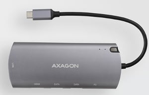 Axagon HMC-6M2 Wired USB 3.2 Gen 1 (3.1 Gen 1) Type-C Aluminum Docking Station