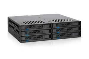 Icy Dock MB326SP-B hårddiskarray 0 TB Rack (1U) Svart