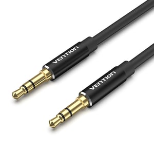 Vention BAXBD ljudkabel 0,5 m 3,5 mm aluminium, svart