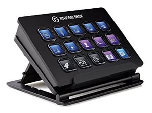 Elgato Stream Deck USB-gamingtangentbord, svart