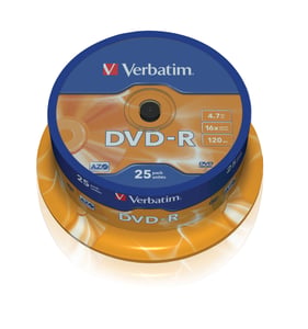 Verbatim 43667 4.7 GB DVD-R, 25 pcs.