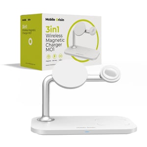 Mobile Origin FRL-WCH-31-WHT ładowarka do urządzeń przenośnych Słuchawki, Telefon komórkowy, Oglądaj Biały USB Bezprzewodowe ładowanie Szybkie ładowanie Wewnętrzna