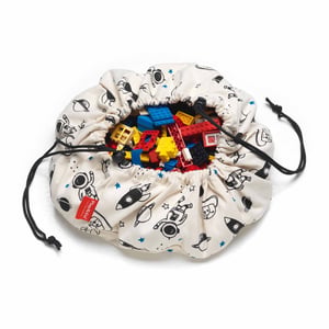 Play&Go Space Mini Torba do przechowywania zabawek Do zawieszenia na ścianę Czarny, Biały