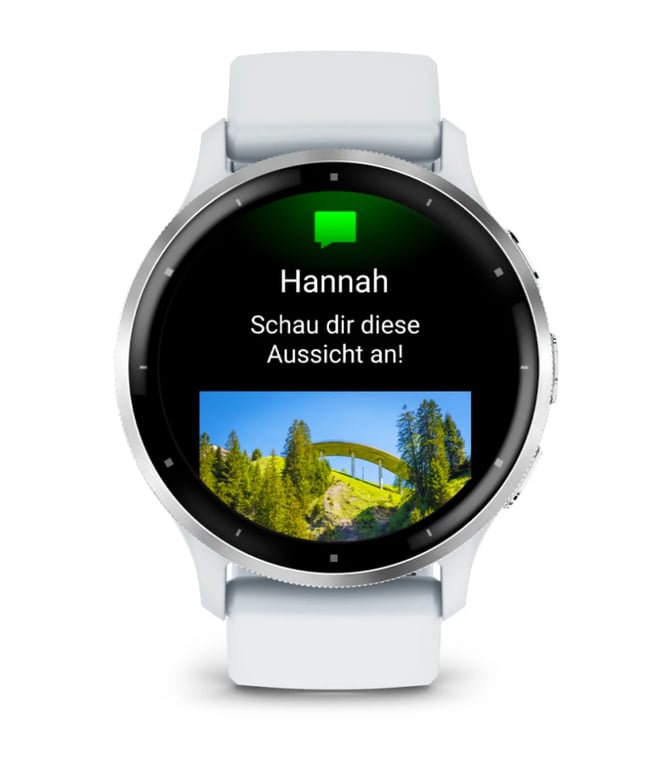 фото Смарт-годинник Garmin Venu 3 Silver Stainless Steel Bezel with Whitestone Case and Silicone Band (010-02784-00/50)