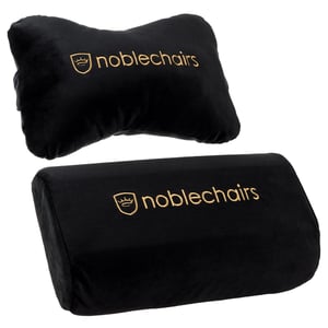 noblechairs Cushion Set Black, Gold (2-piece set)