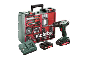 Metabo BS 18 Set 1600 RPM Zamek centralny 1,3 kg Zielony, Czarny