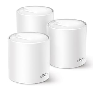 TP-Link Deco X50 (3er-Pack) Dualband (2,4 GHz/5 GHz) Wi-Fi 6 (802.11ax) Weiß Für den Innenbereich