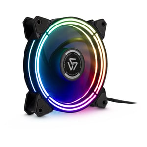 Inter-Tech Alseye Halo 3.0 Obudowa komputera Wentylator 12 cm Czarny