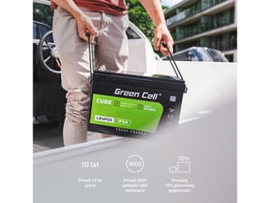Green Cell CUBE Akumulator LiFePO4 100Ah 12.8V 1280Wh LFPGC12V100AH