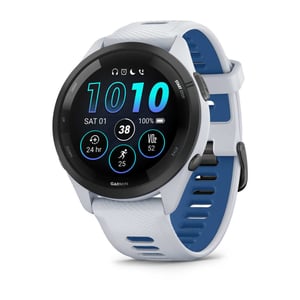 Garmin Forerunner 265 3,3 cm (1.3") AMOLED 46 mm Cyfrowy 416 x 416 px Ekran dotykowy Czarny, Biały Wi-Fi GPS