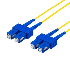 Deltaco FB-52S InfiniBand/Fiber Optic Cable, 2 m, 2x SC, Yellow