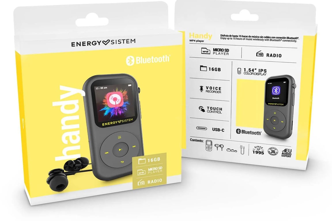 Energy Sistem Handy Odtwarzacz MP4 16 GB Czarny