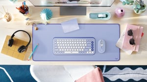 Logitech Desk Mat Liliowy