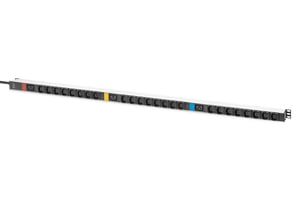 Digitus Podstawowe rozwiązanie PDU do IT, urządzenie 3-fazowe 16 A, 24 x C13, 3 x C19, przewód zasilający 3 m, złącze męskie IEC 60309 16 A