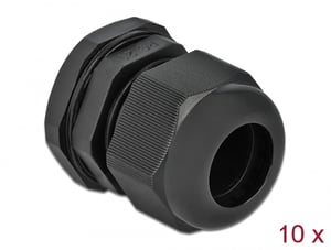 DeLOCK Kabelhylsa PG21, 10 st., svart