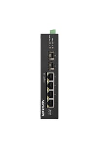Hikvision DS-3T0506HP-E/HS Unmanaged Gigabit-Ethernet-Netzwerk-Switch (10/100/1000) PoE-Unterstützung Schwarz