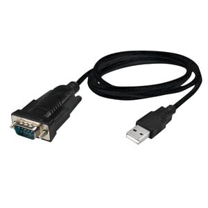 LogiLink AU0048 parallellkabel, svart, 1,5 m, USB typ A till DB-9