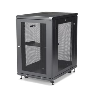 StarTech RK1833BKM 18U-rack, fristående rack, svart