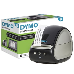 DYMO LabelWriter 550 etikettskrivare | Etikettskrivare med direkt termisk utskrift | Automatisk etikettigenkänning | Skriver ut adressetiketter, fraktetiketter m.m.